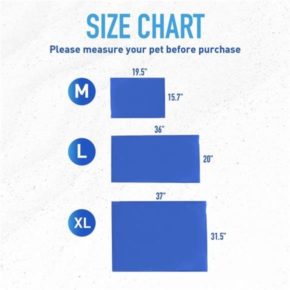 Dog Cooling Mat, Large - Pressure Activated Pet Cooling Mat for Dogs - No Water - Picture 6 of 6